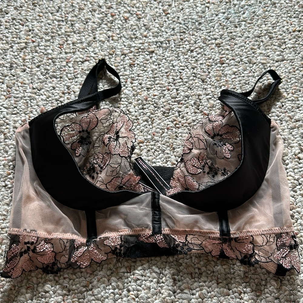Victoria secret floral bustier 34Dd